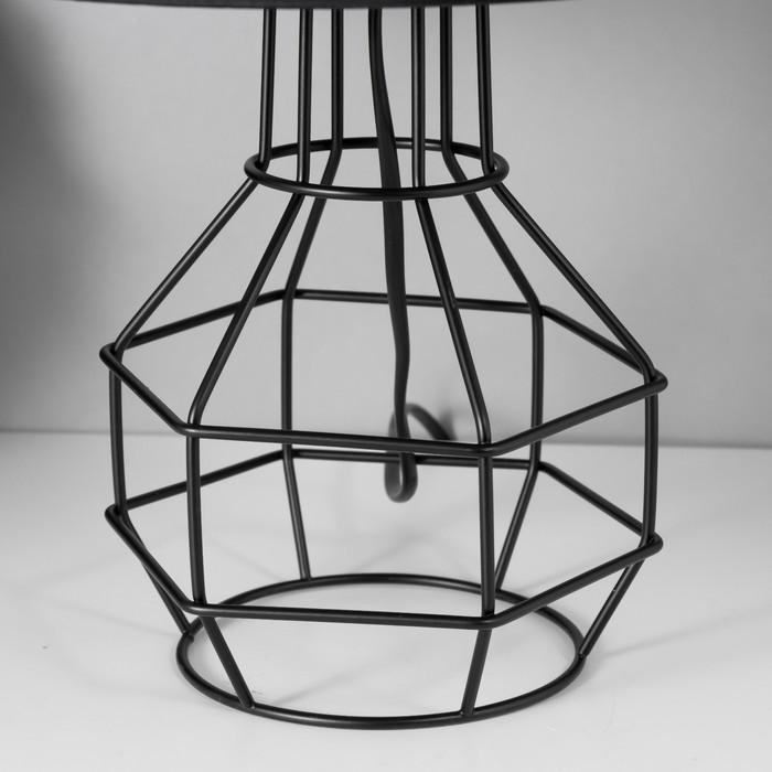 Настольная лампа Бойл E27 40 Вт черный 25×25×40 см RISALUX