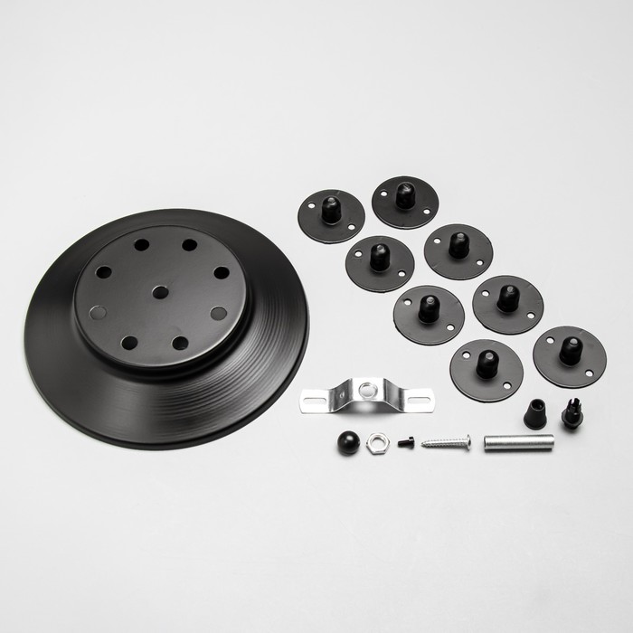 Комплект для светильника "Паук-8" черный 20×20×4 см