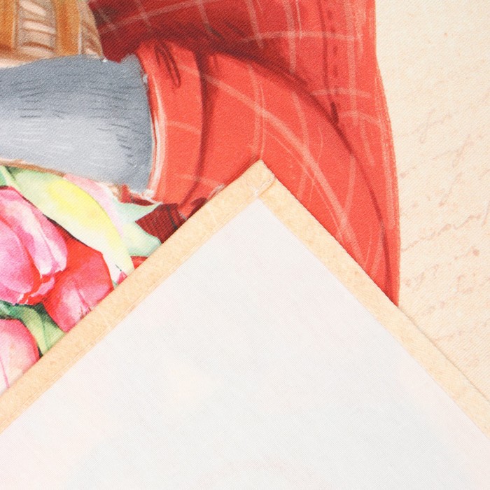 Набор «8 марта»: полотенце 40×73 см, саржа 190 г/м², формочки для печенья