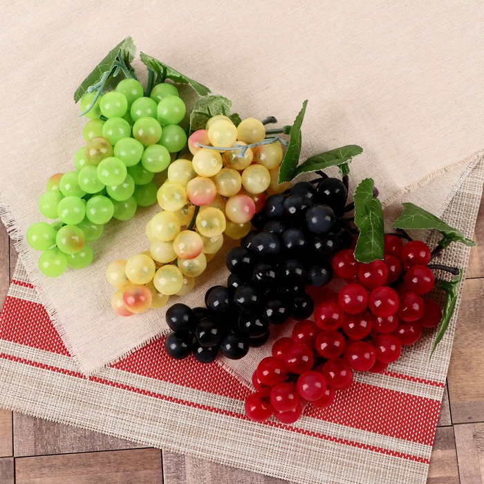 Муляж «Виноград матовый», h=17 см, 45 ягод, МИКС