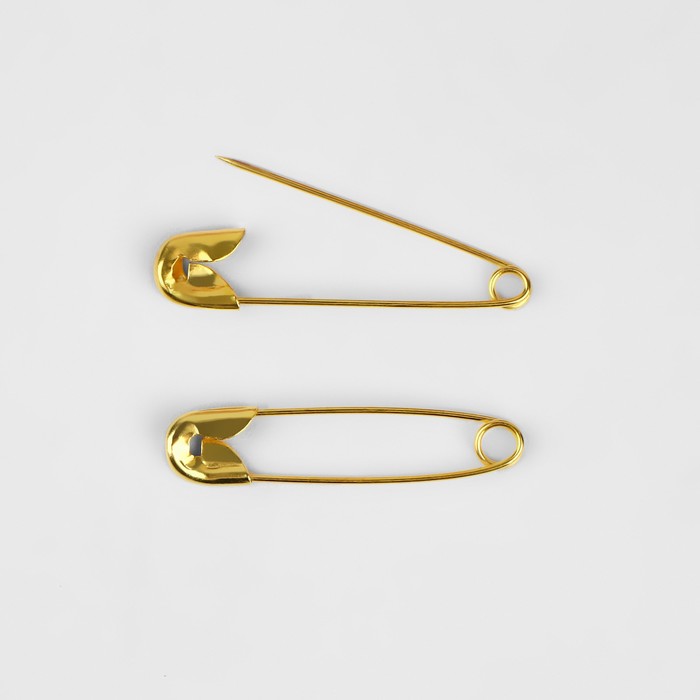 Булавки английские, 28 мм, 1000 шт., цвет золотой