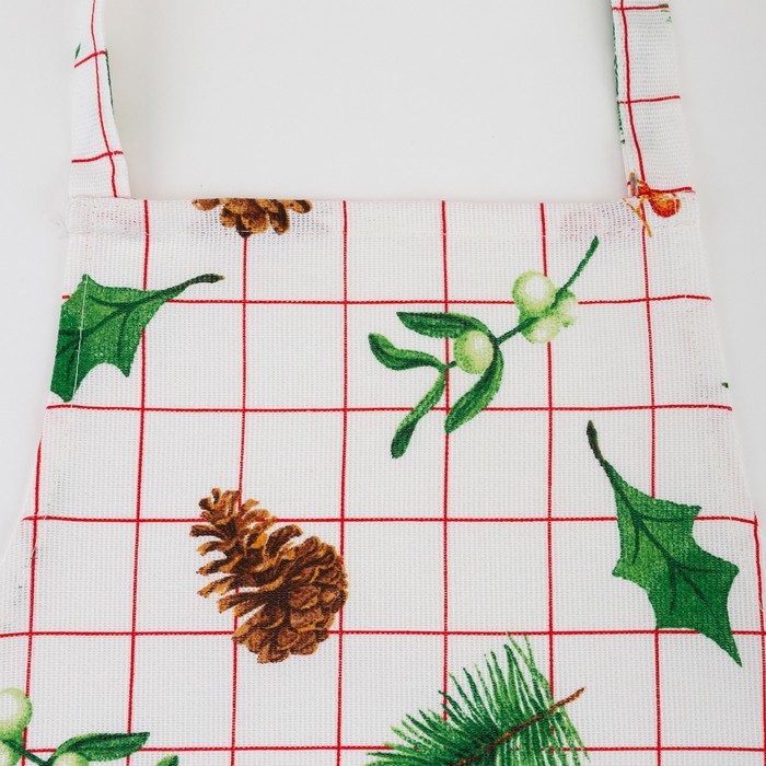 Фартук «Доляна» New Year, 60×65 см, 100% хлопок, рогожка 164 г/м²