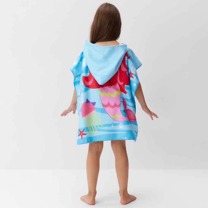 Полотенце - пончо детское LoveLife «Русалочка», 60×120 см