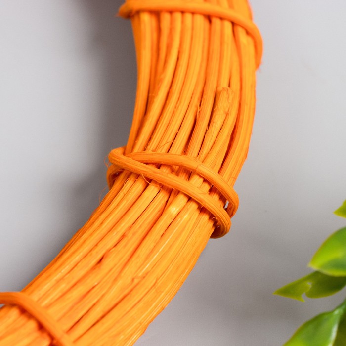 Кольцо для изготовления ловца снов «Оранжевый», d=20 см, ротанг