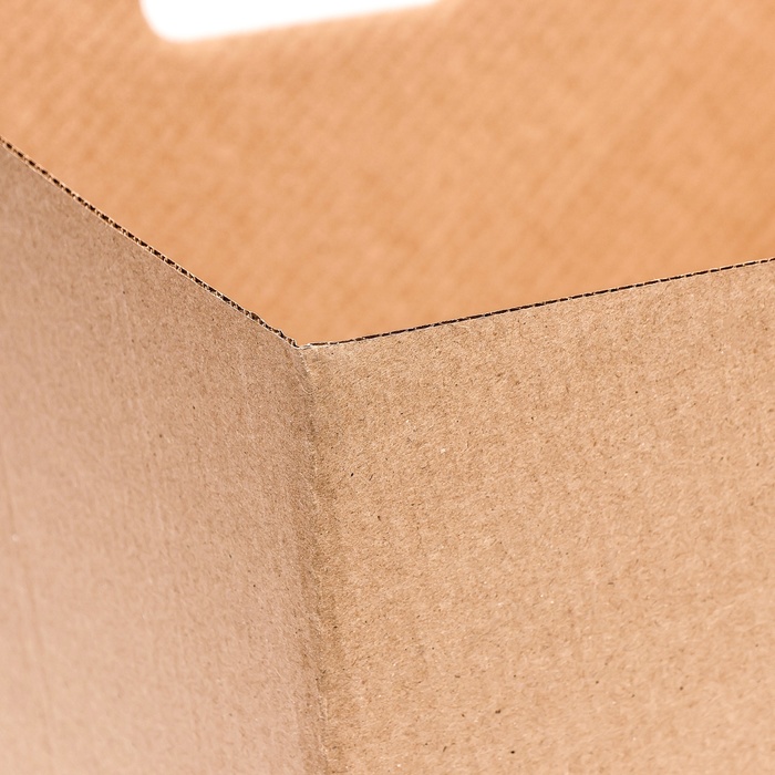 Дно для сборной коробки, для больших букетов, трапеция, бурая, 27×38×42 см