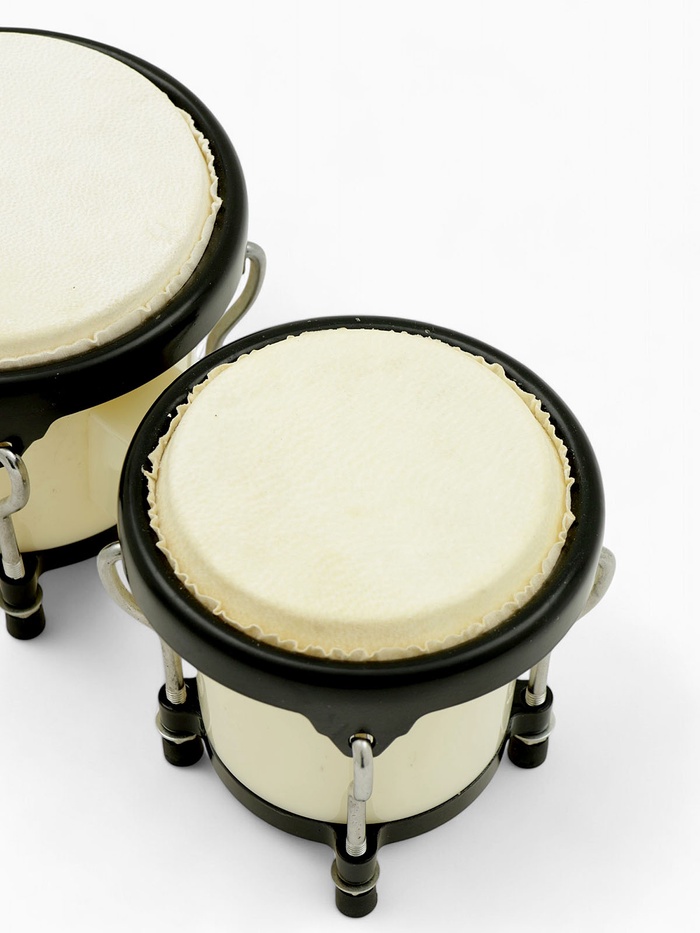 Барабан Бонго Music Life 4×5 дюймов, бежевый