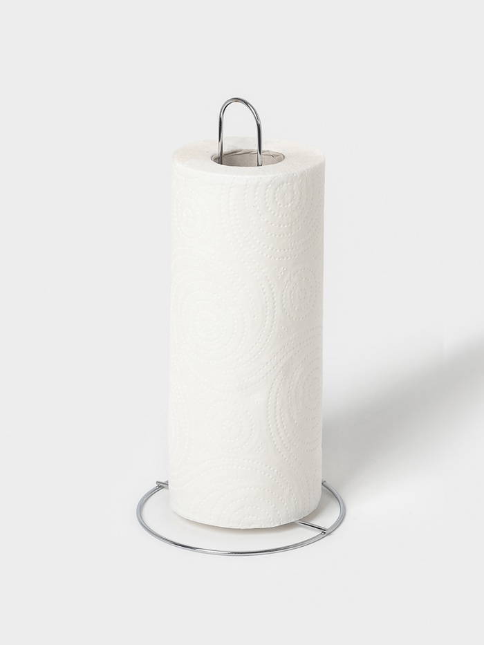 Держатель для бумажных полотенец настольный Доляна, 13.5×13.5×28 см, хромированный