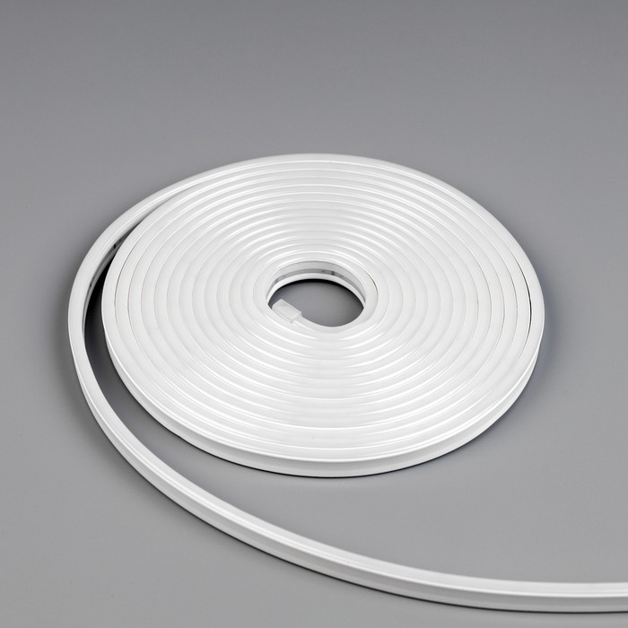 Гибкий неон Luazon Lighting 6×12 мм, IP65, 5 м, SMD2835, 120 LED/м, 12 В, свечение белое