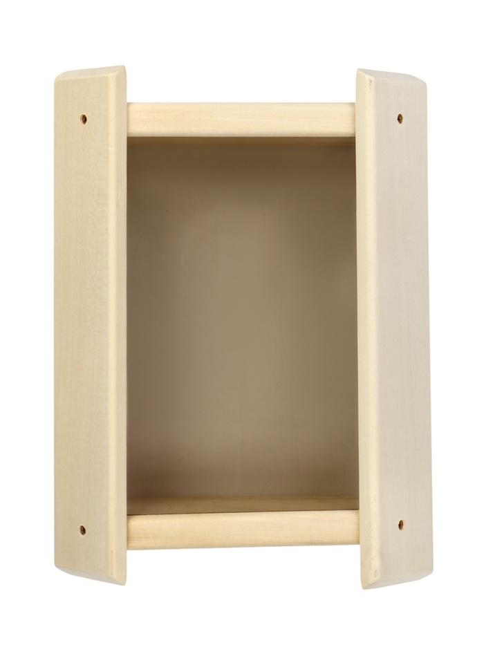 Абажур для бани и сауны, деревянный, настенный, угловой, с тёмным стеклом, «Добропаровъ»