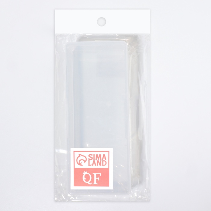 Бокс для хранения мелочей, 18.5×7×3.5 см, прозрачный