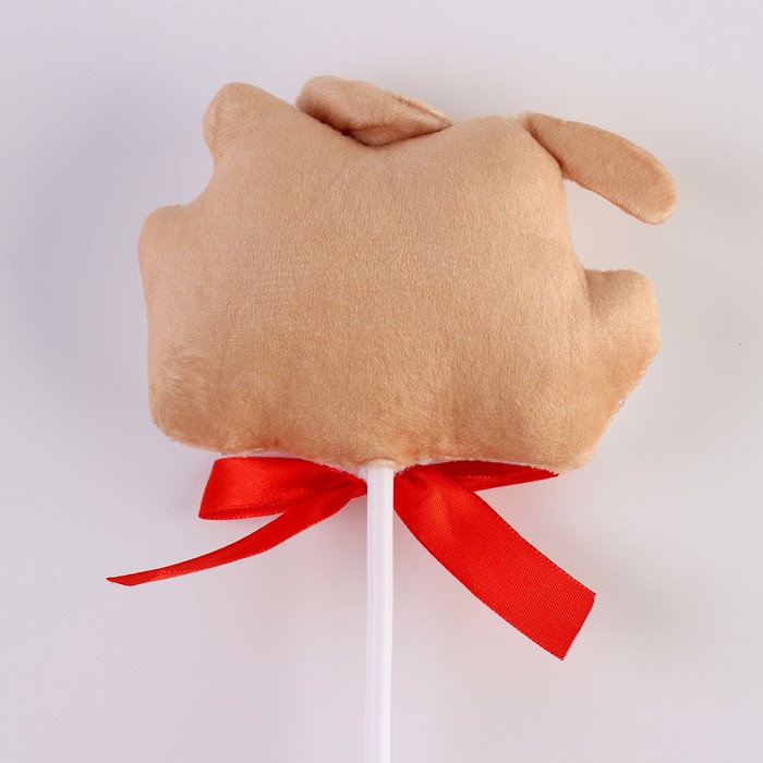 Мягкая игрушка в букет «С рождением доченьки!»