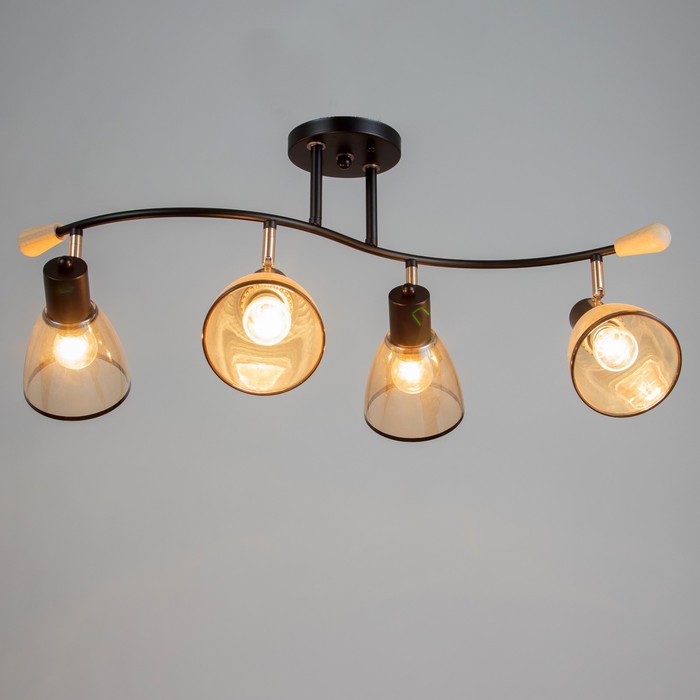 Светильник «Судьба» 4×60 Вт Е27 черный