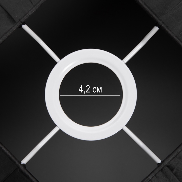 Абажур BayerLux, Е27, черный, 28×28×18 см