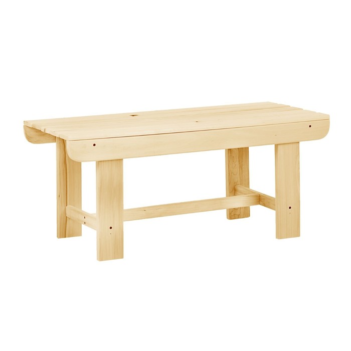 Лавка деревянная, 100×40×43.5 см, липа, «Добропаровъ»