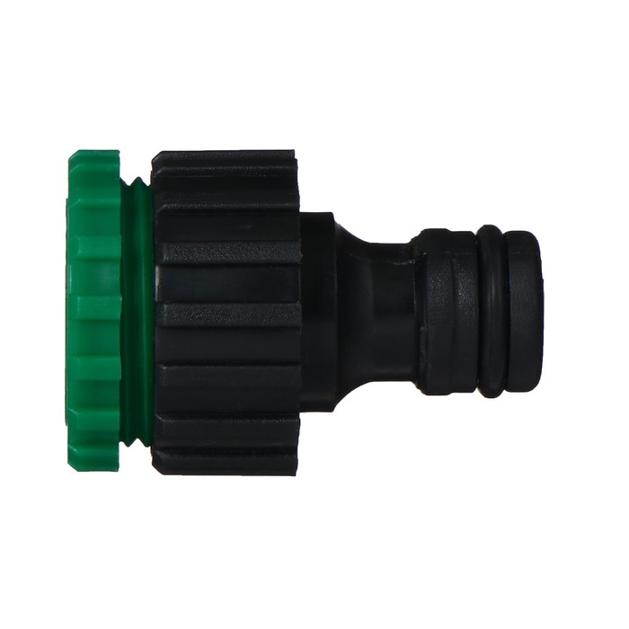 Штуцер, внутренняя резьба 1/2"–3/4", быстросъёмное соединение, пластик, МИКС, Greengo