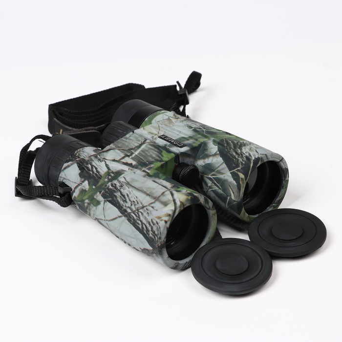 Бинокль «Охотник», 8×42, с чехлом, зелёный