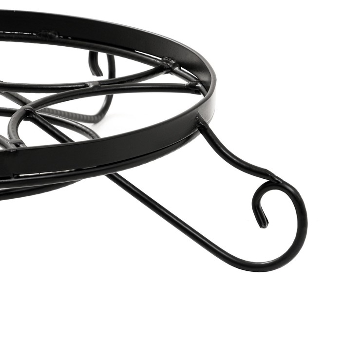 Подставка под тандыр, d=37 см, максимальная нагрузка 200 кг, металл, чёрная, форма МИКС