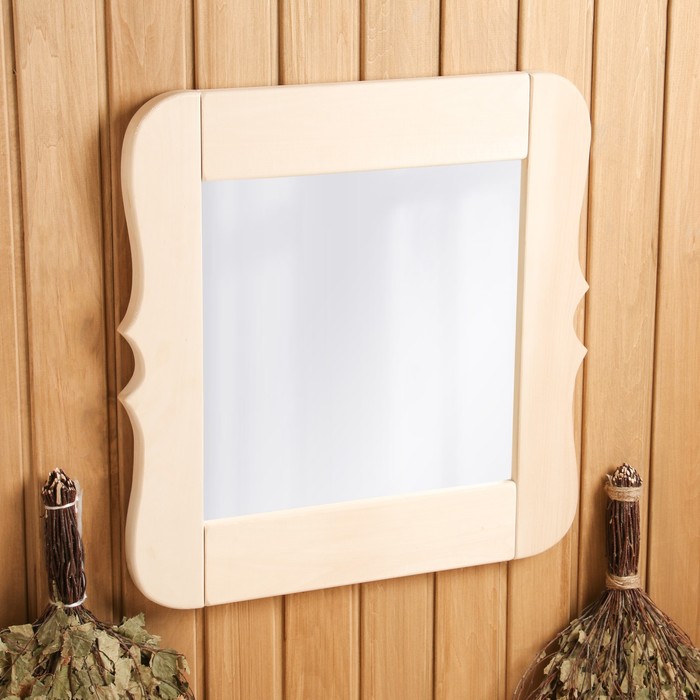 Зеркало «Резное», липа, 50×53×3 см, в деревянной раме