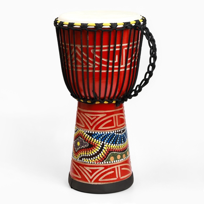 Барабан Джембе «Цветок», 23×50 см, коричневый