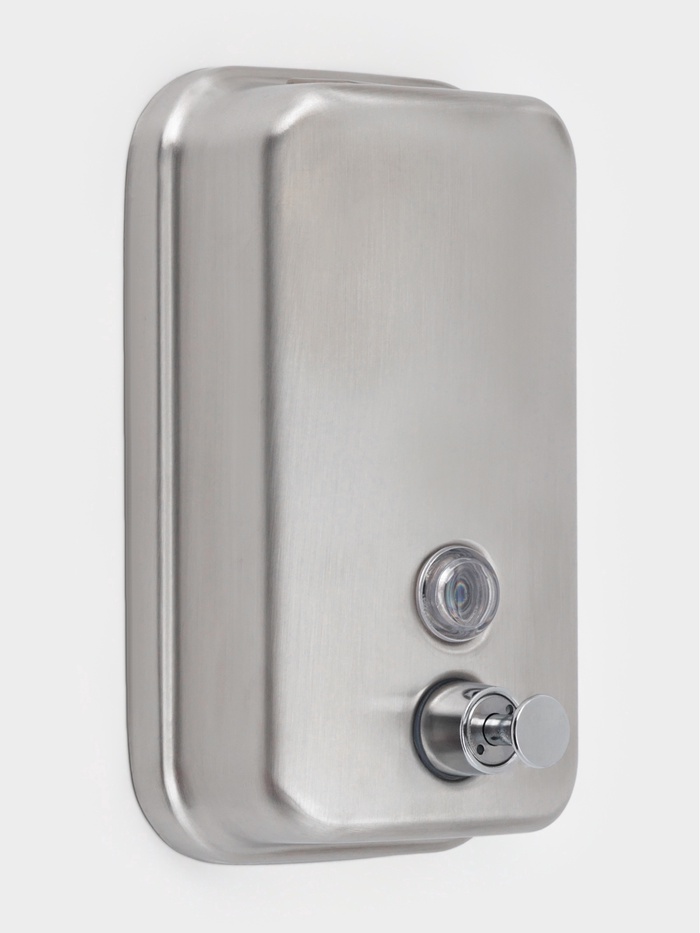 Диспенсер для жидкого мыла Stölz, механический, 800 мл, нержавеющая сталь