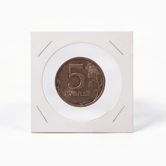 Набор холдеров для монет под скрепку, d=4 см, 50 шт.