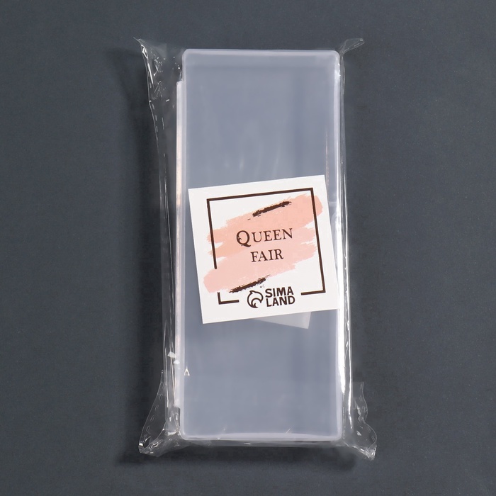 Бокс для хранения мелочей, 14×6×2 см, прозрачный