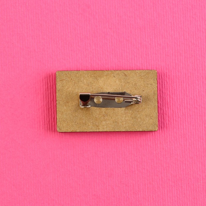 Значок деревянный аниме, 3.3×2 см