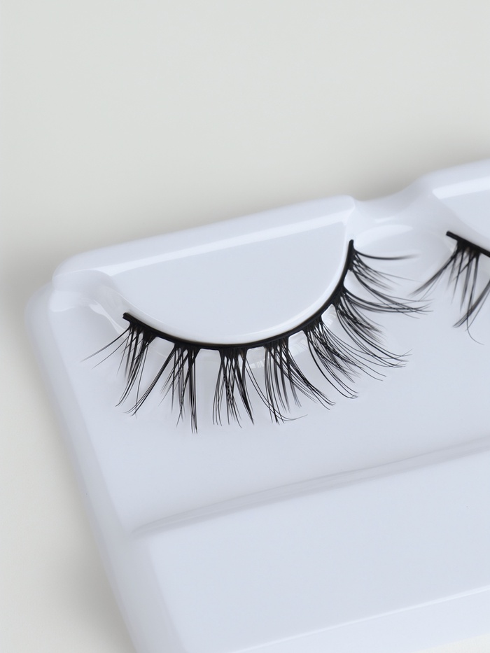 Ресницы накладные «Лучи», 10-15 мм, V-форма, без клея, чёрные