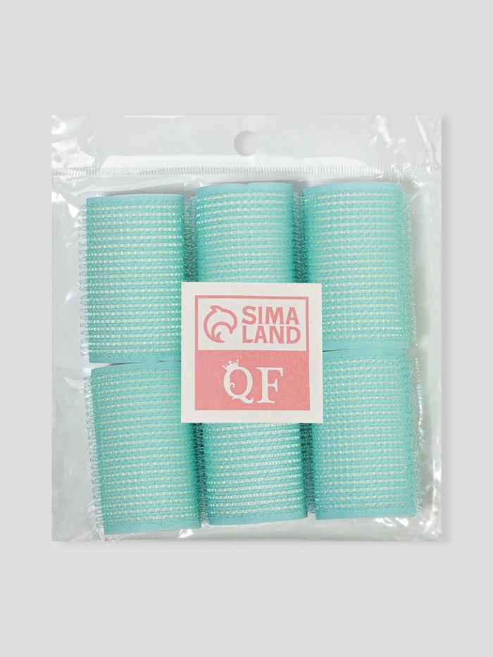 Бигуди «Липучка», d=3.5 см, 6 см, 6 шт., МИКС