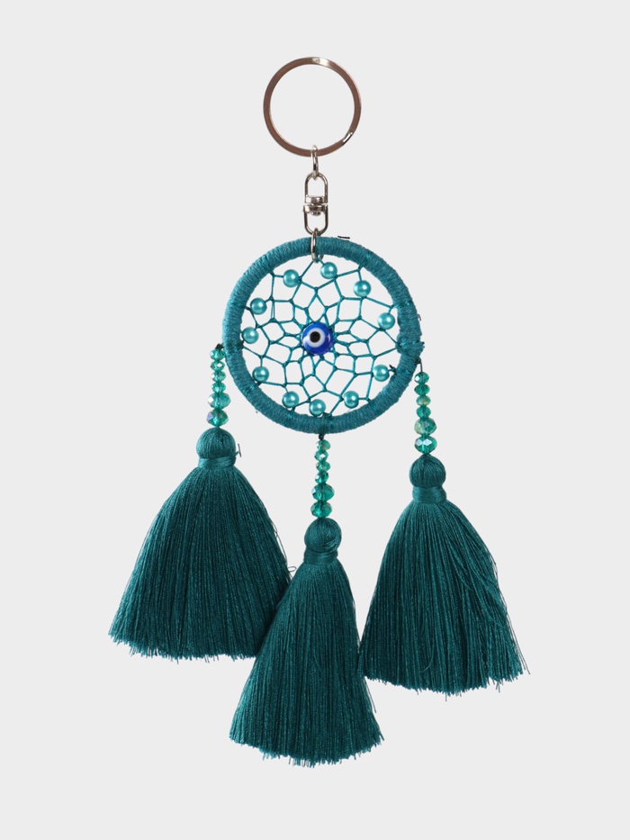 Брелок «Ловец снов», 17 см, бирюзовый