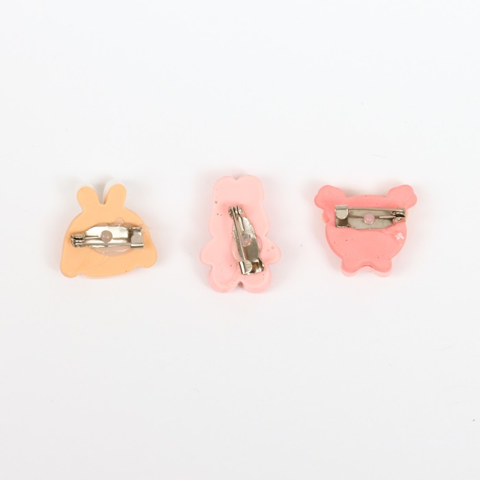 Значки пластиковые «Туси ярко всегда», набор 3 шт., 2.2×2 см