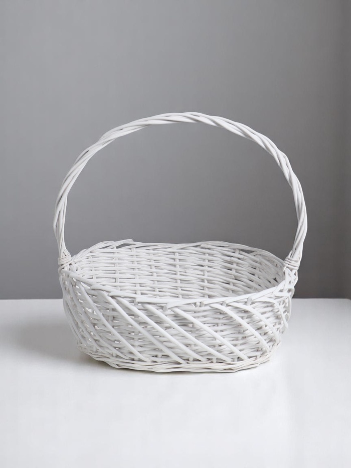 Корзина плетёная для хранения «Кнут», лоза, серая, набор 3 шт.