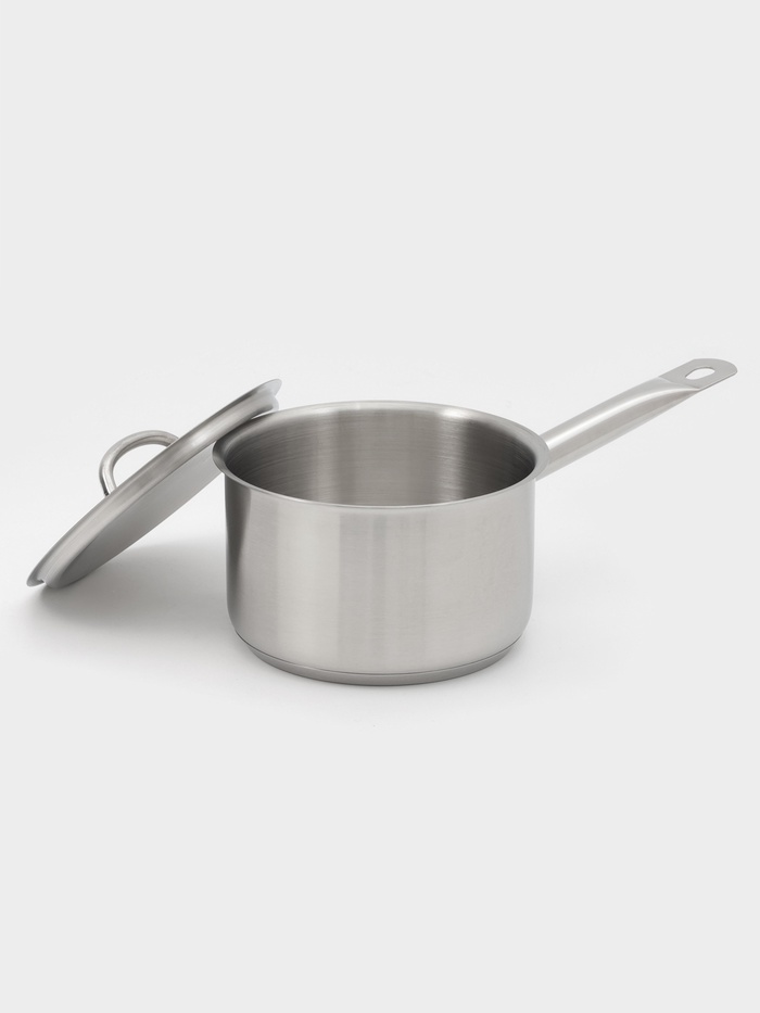 Ковш Hanna Knövell, 2 л, d=16, h=10 см, с крышкой, толщина стенки 0.8 мм, индукция, нержавеющая сталь