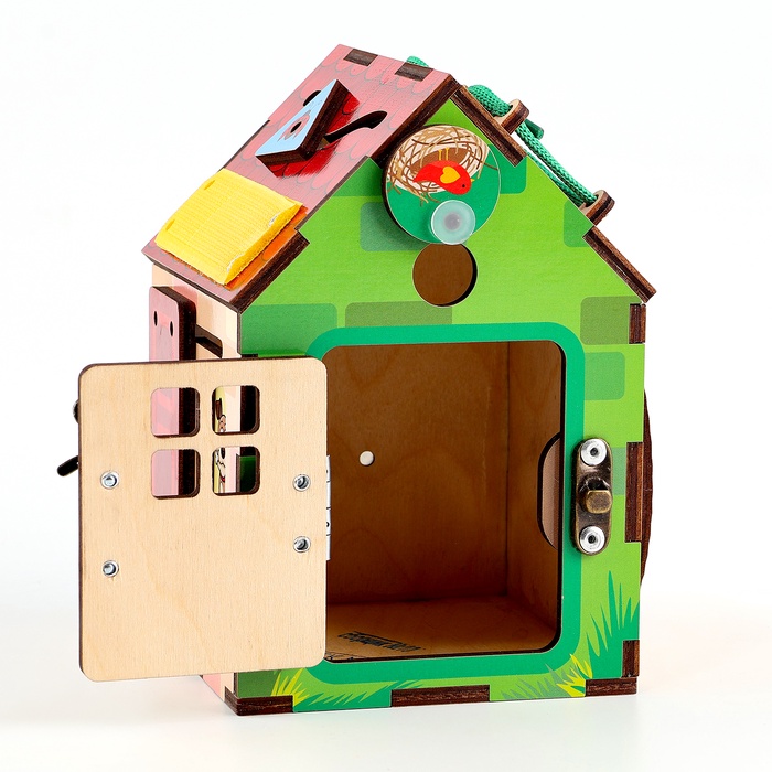 Бизиборд деревянный для детей, МИКС