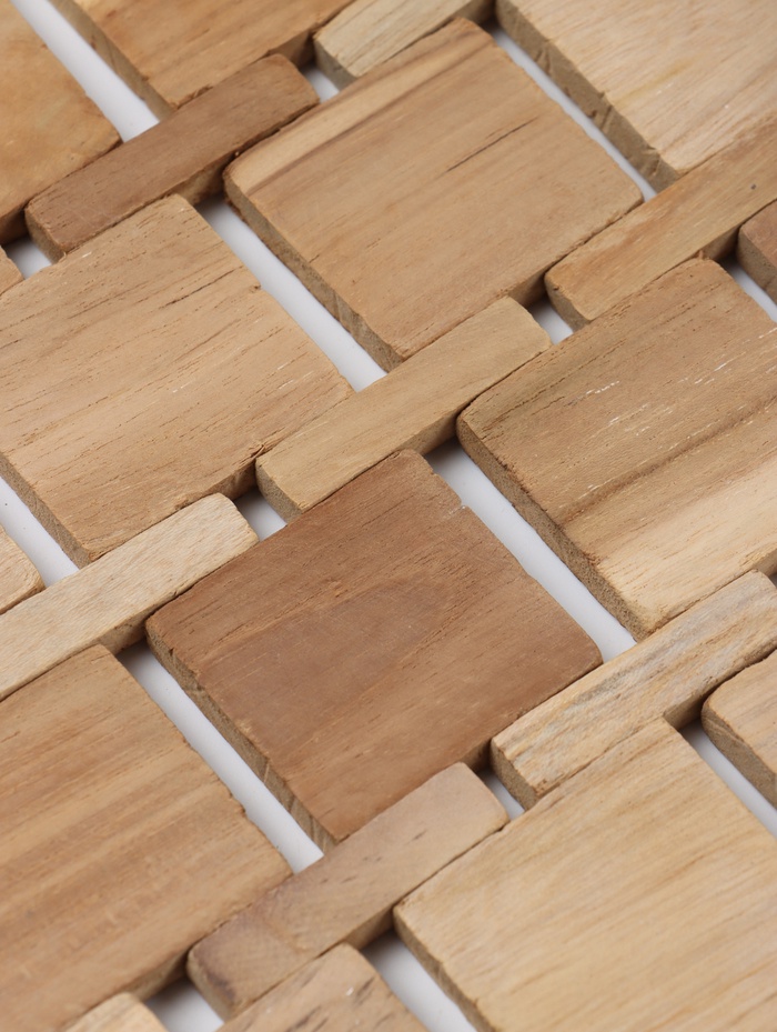 Коврик из тикового дерева, 40×30×0.7 см