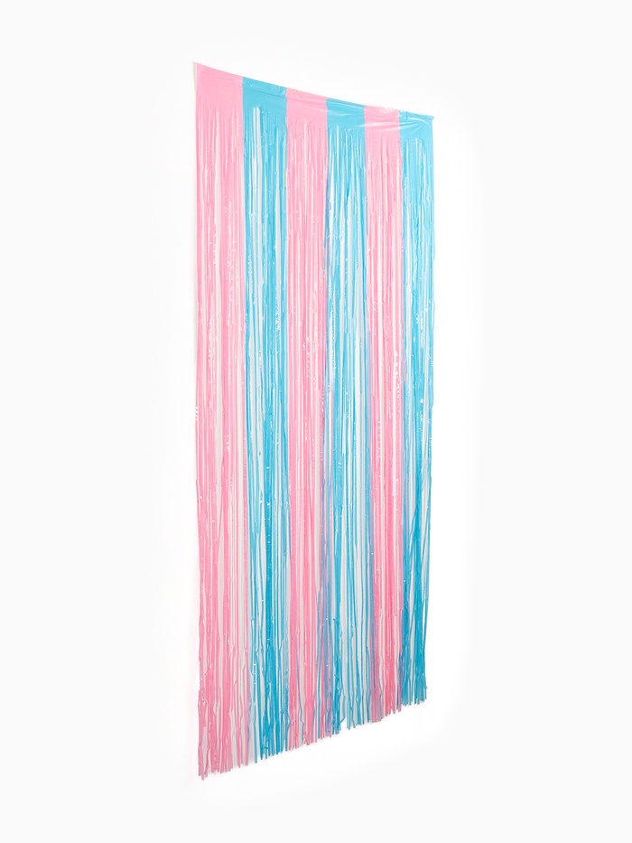 Занавес дождик для фотозоны 1×2 м, розово-голубой