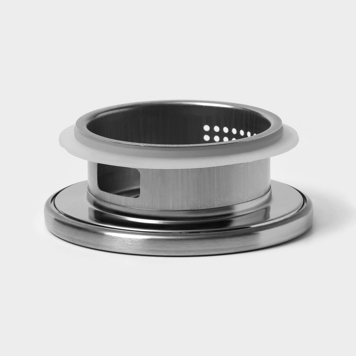 Крышка для ёмкостей Доляна, d=7 см, нержавеющая сталь, серебристая