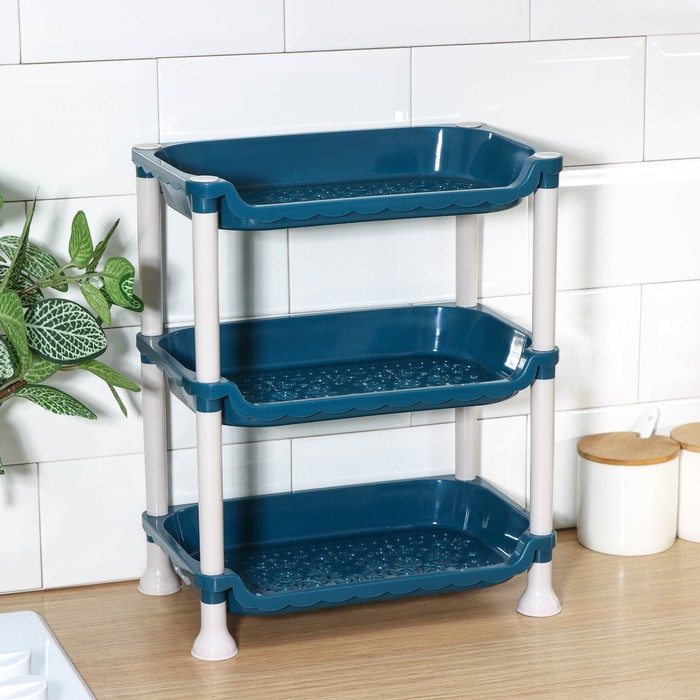 Этажёрка настольная 3 яруса «Пастель», МИКС