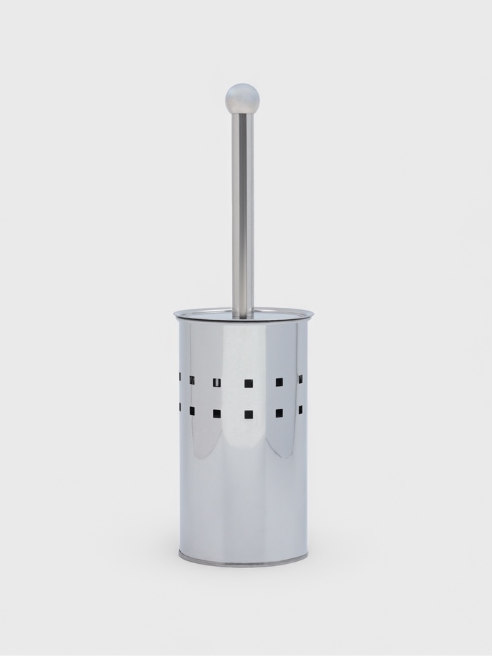 Ёршик для унитаза «Квадраты», нержавеющая сталь