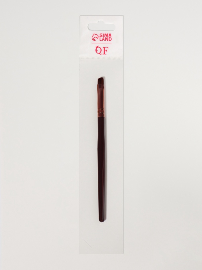 Кисть для макияжа «Brush COFFEE», скошенная, 13 (± 1) см, цвет коричневый/бронзовый