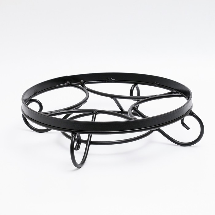 Подставка под тандыр, d=37 см, максимальная нагрузка 200 кг, металл, чёрная, форма МИКС