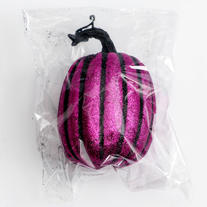 Декор «Тыква», в фиолетовом цвете, 9.5×9.5×12 см