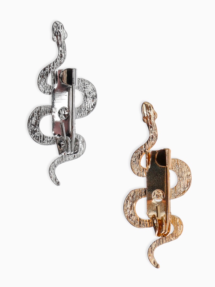 Брошь «Змея» извилистая, МИКС