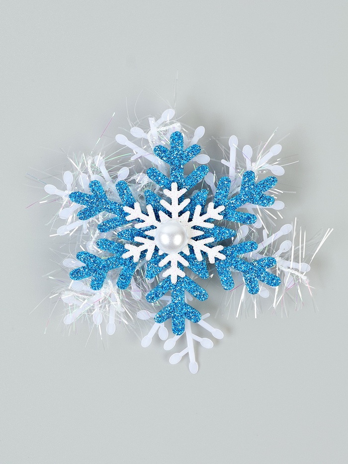 Значок новогодний «Снежинка»