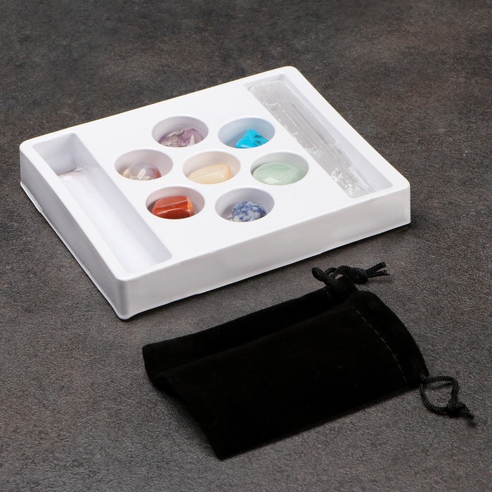 Коллекция сувенирных минералов «История», 7 шт.