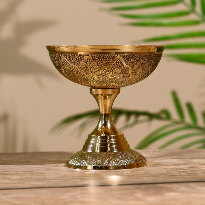 Креманка с ложечкой «Айс крим», 9 см, латунь