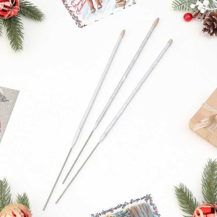 Бенгальские огни «Золото России», 3 шт., 30 см, горение 90 сек.