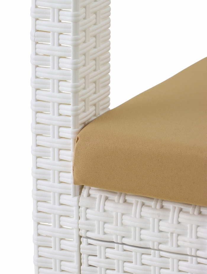 Набор садовой мебели «Калифорния», 3 предмета: 2 кресла, стол, белый