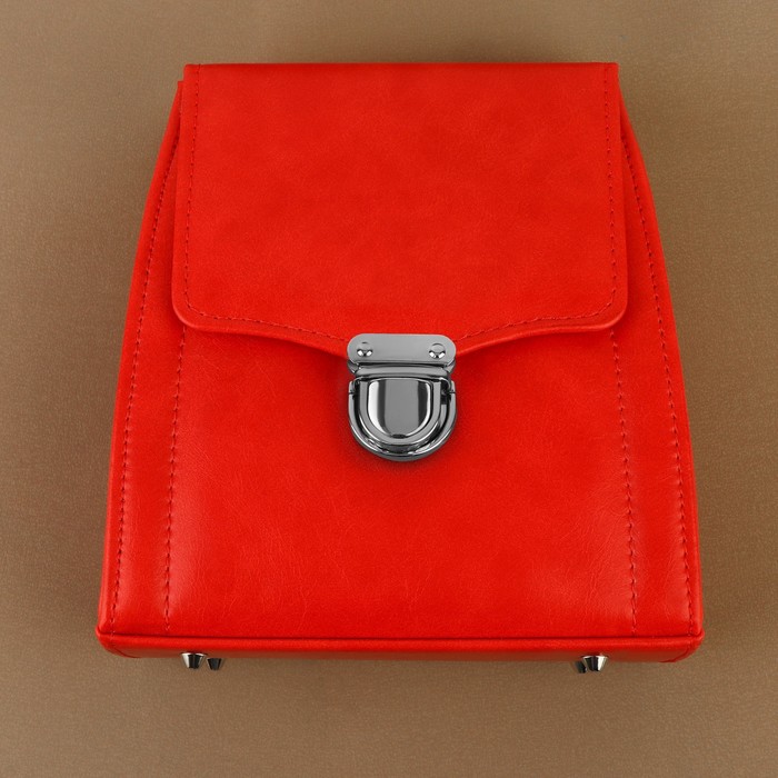 Застёжка для сумки, 4.3×3.8 см, цвет серебряный