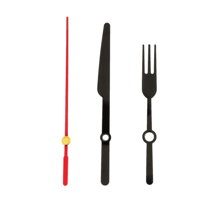 Комплект стрелок для часов, з шт., 59/73/77 мм, фасовка 10 шт., чёрные